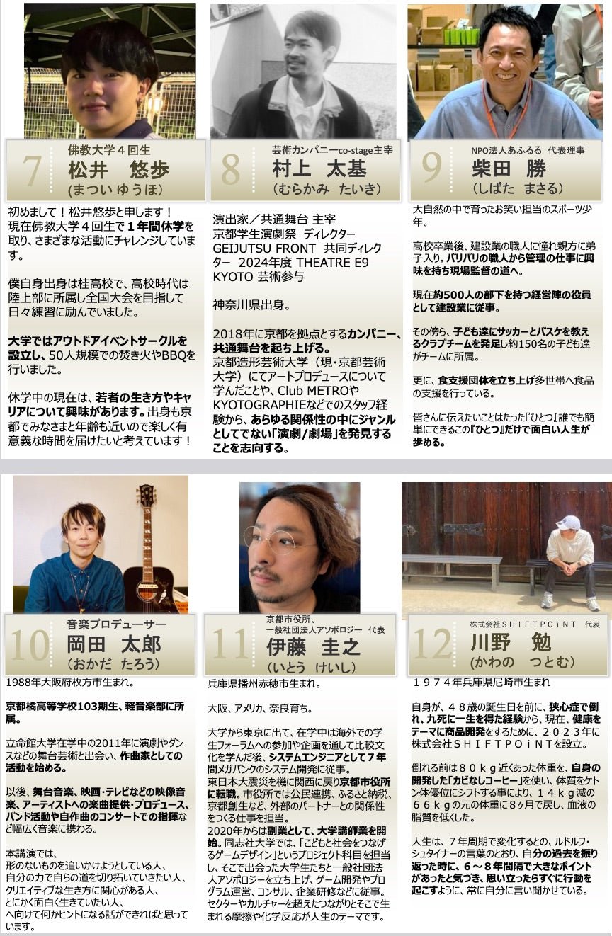 ドキドキな、京都・橘高校で「本気の大人講演会」に登壇させて頂きました! - SHIFTPOiNT|公式ストア