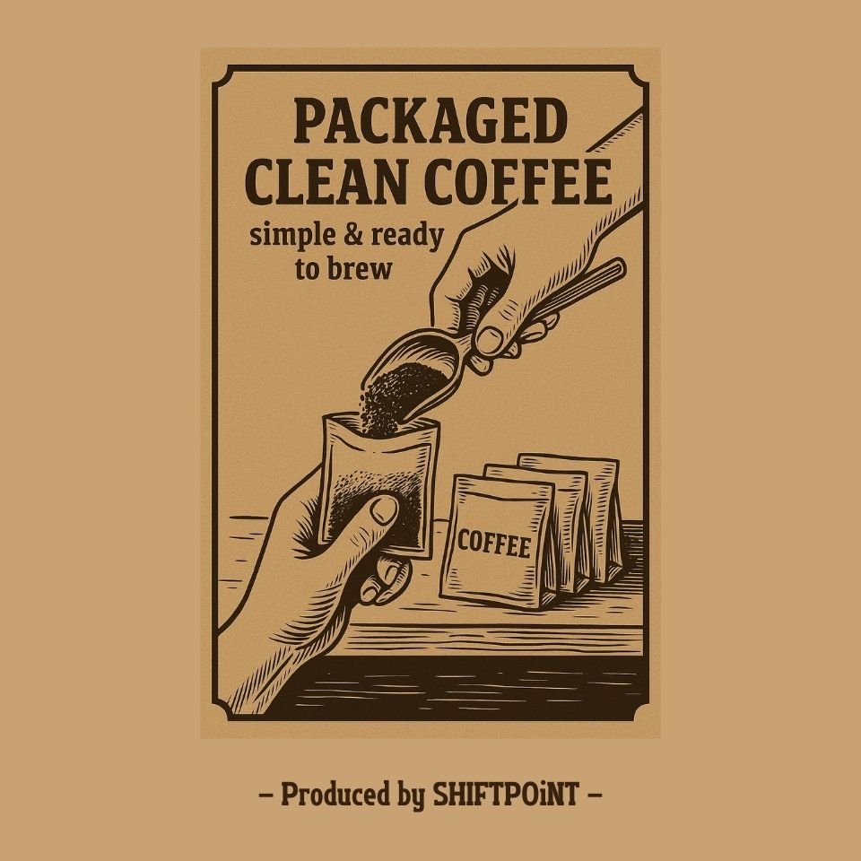 カビなしコーヒー カウボーイコーヒー（煮出し＋沈殿式 抽出法） コーヒーバッグ【浸漬式】お湯だけ3分 アウトドア キャンプ 粉漏れゼロ＆後片付け5秒｜This is Cowboy Coffee - Western Boiled Brew Style - SHIFTPOiNT｜公式ストア